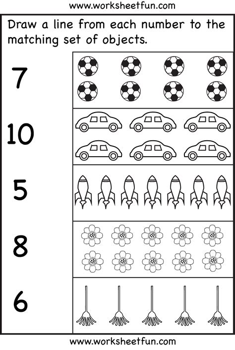 Counting Number Worksheets Worksheet For Kindergarten Kids Count The