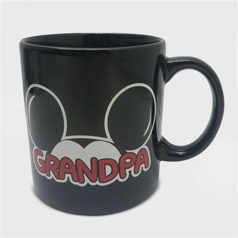 Disney Mickey Mouse 20oz Ceramic Grandpa Mug Black Mickey Mouse And