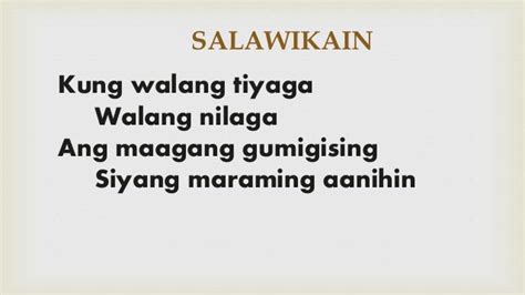 Halimbawa Ng Salawikain Tungkol Sa Karunungang Bayan Mobile Legends