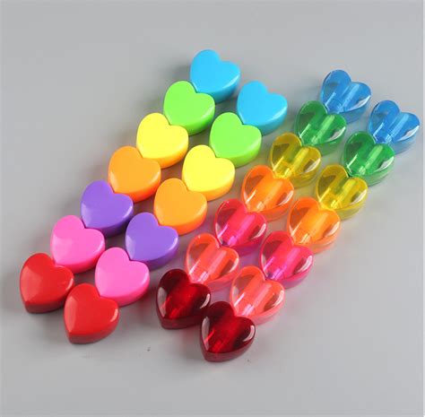 Pastel Colors Heart For Childrens Painting Highlighters Pen Multi