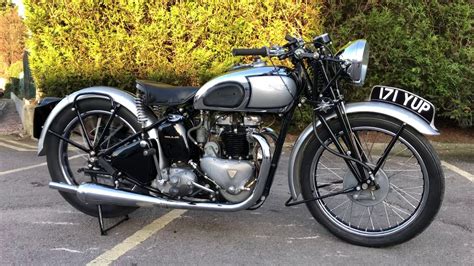 Pre War 1939 Triumph Tiger 100 500cc Vintage British Motorcycle For