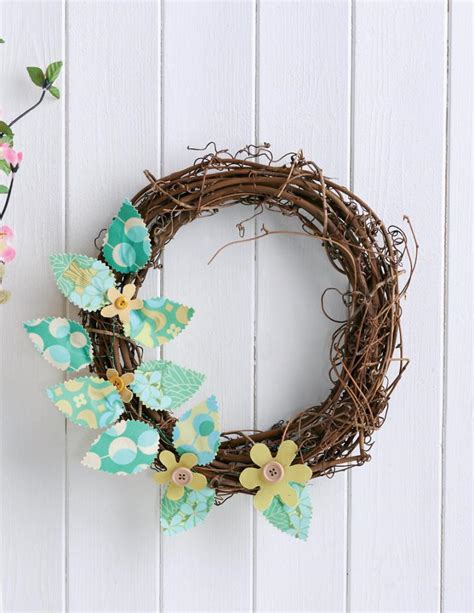 No Sew Wreath Free Sewing Patterns Sew Magazine