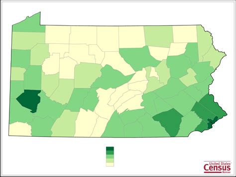Pennsylvania County Population Map Free Download