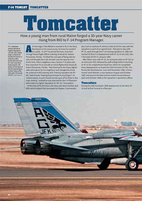 Combat Aircraft Journal Magazine F 14 Tomcat Special Issue