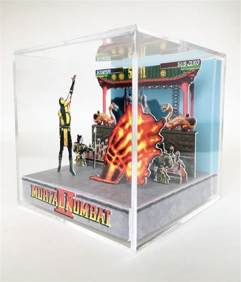 Mortal Kombat Scorpion Vs Sub Zero D Diorama Cube Etsy Israel