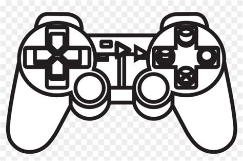 Ps4 Controller Black And White Clipart 10 Free Cliparts Download