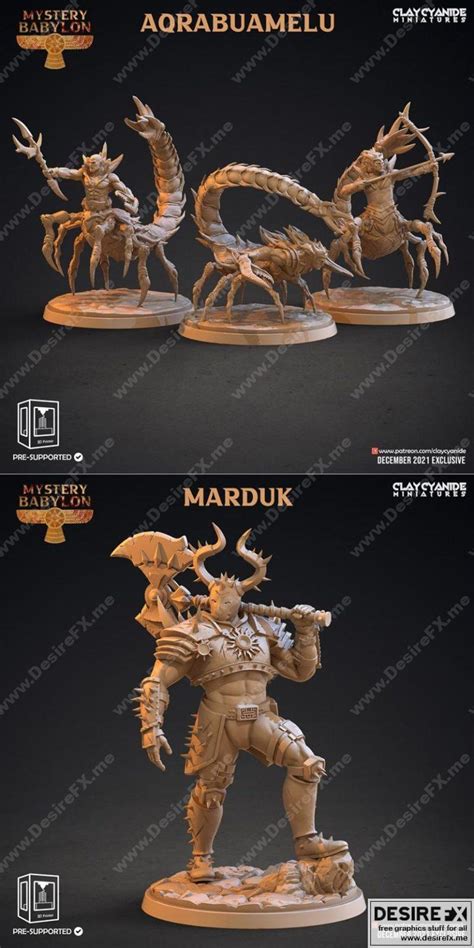Desire Fx 3d Models Clay Cyanide Miniatures Aqrabuamelu Marduk