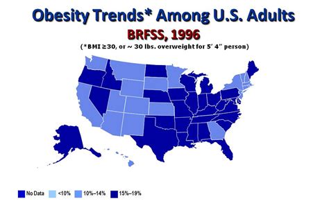Cdc Obesity Map 1996 Emory Global Health Flickr