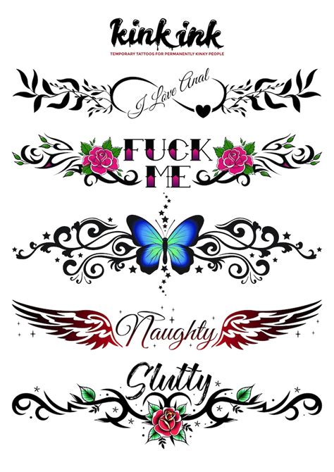 Kinky Adult Temporary Tattoos By Kink Ink Adult Tattoos Etsy