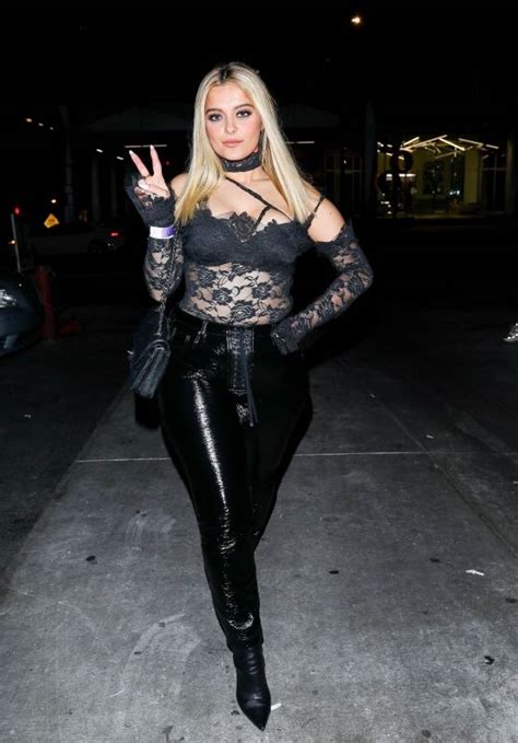Bebe Rexha Wears A Leather Ensemble Maneskin Concert In Hollywood 11