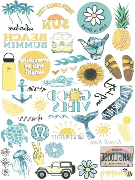 Redbubblecomistickersummer Aesthetic Pack By Favorites