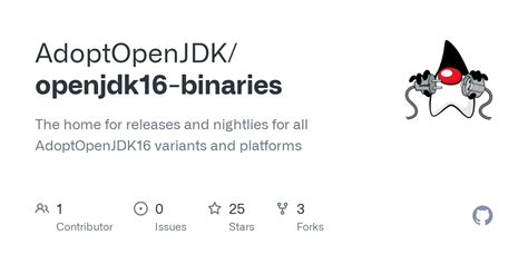 Releases · Adoptopenjdkopenjdk16 Binaries · Github