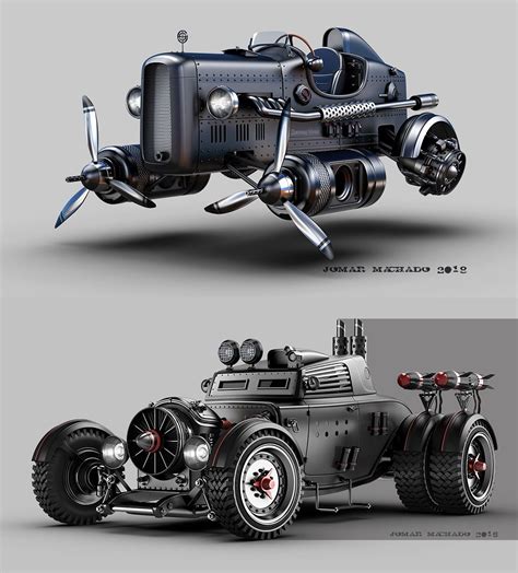 Dieselpunk Vehicles Concept Cars Futuristic Cars