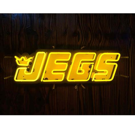 Jegs Apparel And Collectibles 1800 Jegs Logo Neon Sign 33 In X 11 In