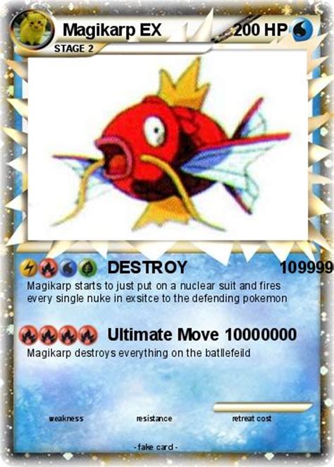Pokémon Magikarp Ex 1 1 Destroy 1099999 My Pokemon Card