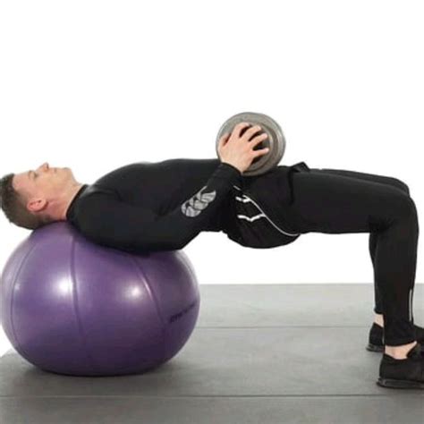 Weighted Hip Thrust On Yoga Ball Por Markcellous W Ejercicio Cómo Hacerlo Skimble