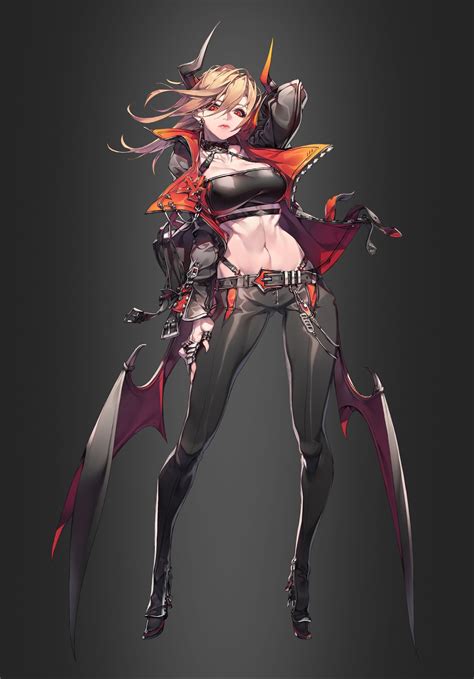 Artstation Tapsonic Top Demongirl Ver Yato 야토 Female Character Design Character Design