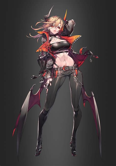 ArtStation TAPSONIC TOP Demon girl ver YATO 야토 Female Character