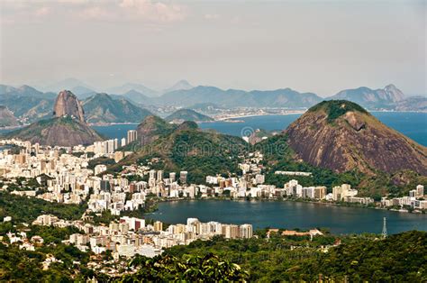 Skyline Rio De Janeiro Brazil Stock Image Image Of Corcovado