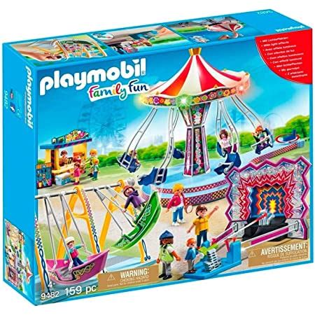 Playmobil Kettenkarussell Mit Bunter Beleuchtung Amazon De Spielzeug