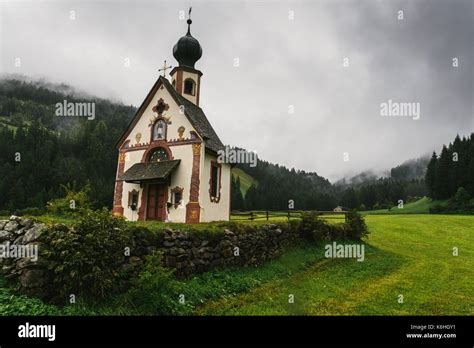 St Johann Church Santa Maddalena Val Di Funes Dolomites Bolzano