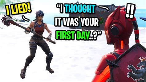 Renegade raider was first added to the game in fortnite chapter 1 renegade raider is one of the rarest skins in the game. I pretended to be a default skin THEN put on my RENEGADE ...