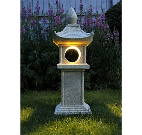 Garden Ornament Solar Lantern Pagoda Chinese Japanese Lantern Etsy