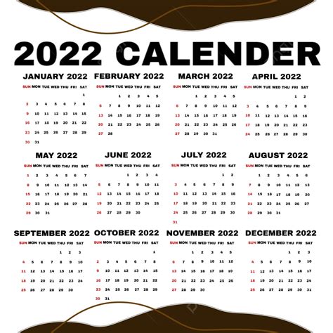 Gambar Kalender 2022 Warna Coklat 2022 Kalender Png Tag Kalender Png