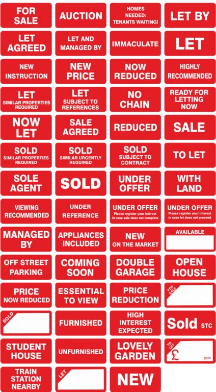 Property Sales Stickers Minilabels