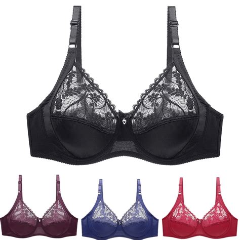 New 2022 Lace Sexy Women Bra Solid Hollow Out Underwear Women Ultra Thin Thick C D Cup Soutien