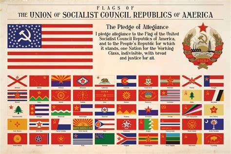 Flags Of A Socialistcommunist United States Of America Rvexillology