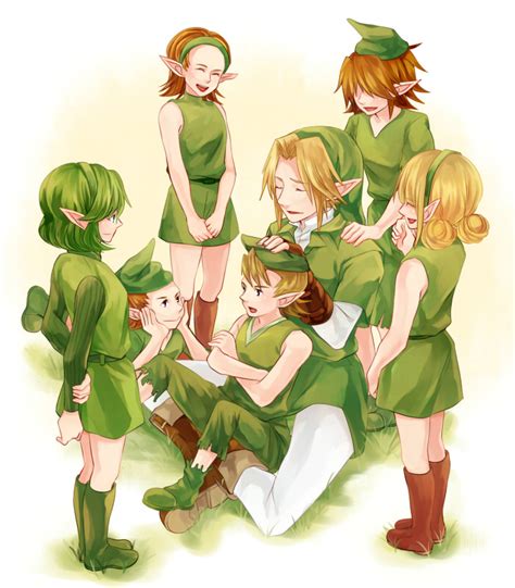 Link Saria Mido And Fado The Legend Of Zelda And 1 More Drawn By