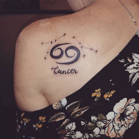 48 Unique Cancer Zodiac Tattoos For The Moonchild Cancer Zodiac