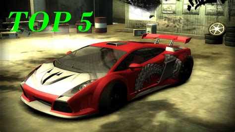 Need For Speed Most Wanted Top 5 Cars Youtube