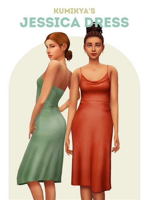 Jessica Dress Kumikya Sims 4 Dresses Sims 4 Sims 4 Mods Clothes