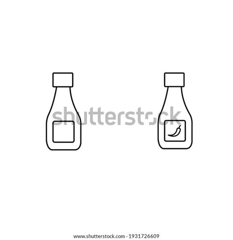 Hot Spicy Chili Pepper Sauce Glass Stock Vector Royalty Free 1931726609 Shutterstock