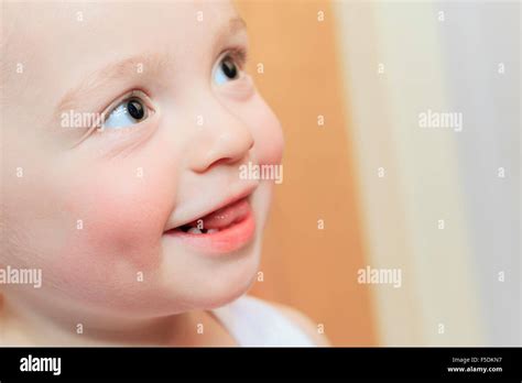 Happy 2 Years Old Baby Boy Kid Is Smiling Grinning Stock Photo Alamy