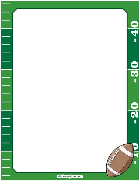 Printable Football Stationery And Writing Paper Free Pdf Downloads At