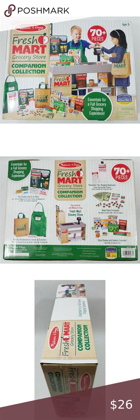 Melissa And Doug Fresh Mart Grocery Store Companion Collection 70 Pieces