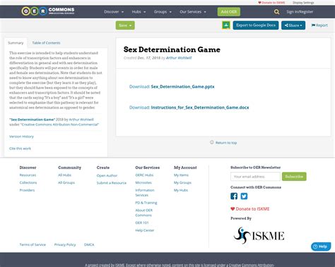 Sex Determination Game Oer Commons