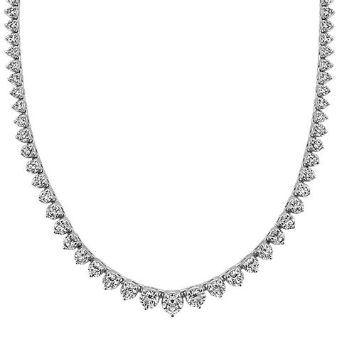 Graduated Diamond Necklace 16 In Diamond Necklace Lovely Jewellery