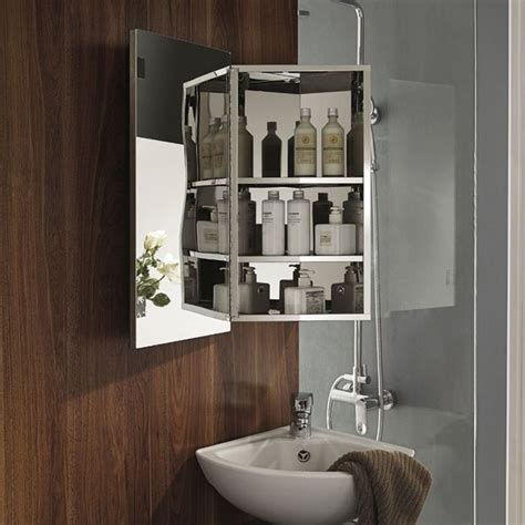 And you can even have a soap. Storage Cabinet Mirror Stainless Steel Corner Wall Mounted ...