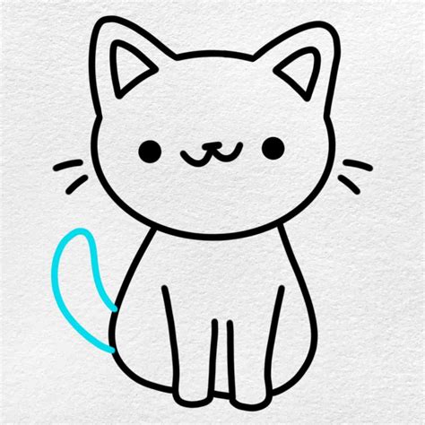 How To Draw A Small Cat Helloartsy