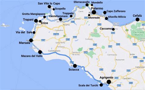 Sicilia Occidentale Cosa Fare E Vedere Le Spiagge Con Mappa E Cartina