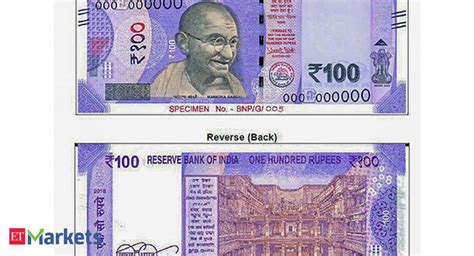 New Rs 100 Bill Carries A Rs 100 Crore Price Tag The Economic Times