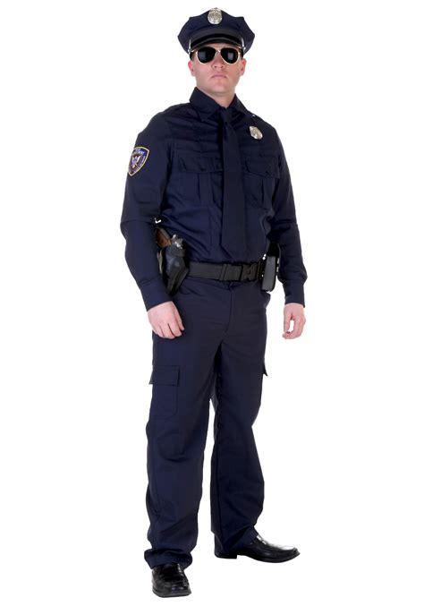 plus size men s authentic cop costume