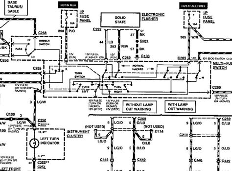 Integrated control panel wiring diagram 1996 mercury sable ls. 1993 Mercury Sable - Turn Signals Not Working - Car Repair Forums