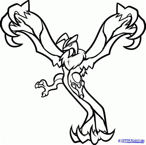 Pokemon Yveltal Coloring Pages