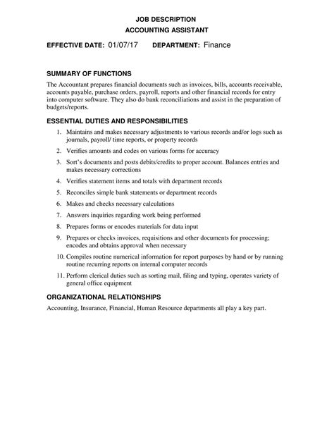 Lst Accountant Job Description Page 1 Created With