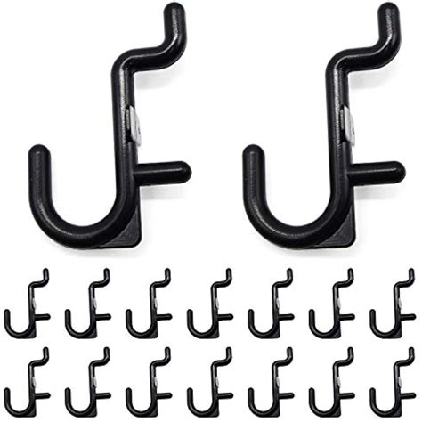 Pegboard Hooks 100 Packs J Shape Black Accessories Industrial